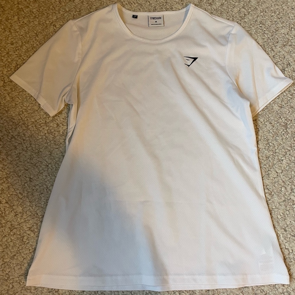 Gymshark White Short Sleeve Tee